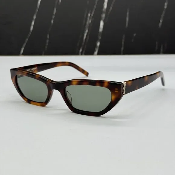 NEW SAINT LAURENT SUNGLASSES SL M126 003 HAVANA WOMEN EYEWEAR SLM126 003 Saint Laurent SL M126 003 54 Sunglasses | Bassol Optic  main image 4